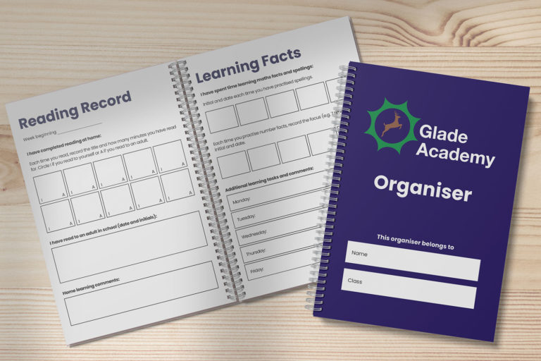 Glade Academy Organiser Design & Print